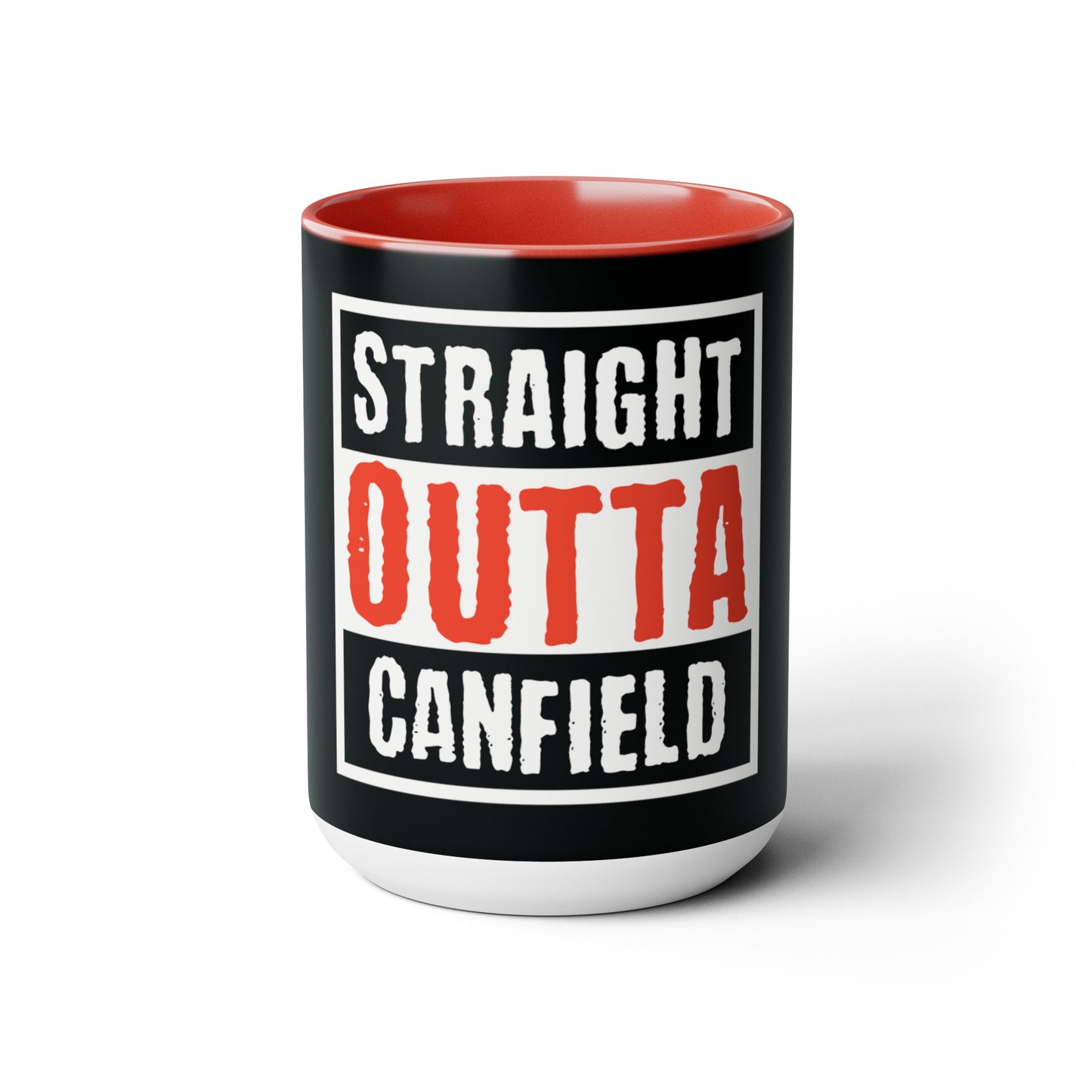 "Straight Outta Canfield" Multi-tone Coffee Mug, 15 oz