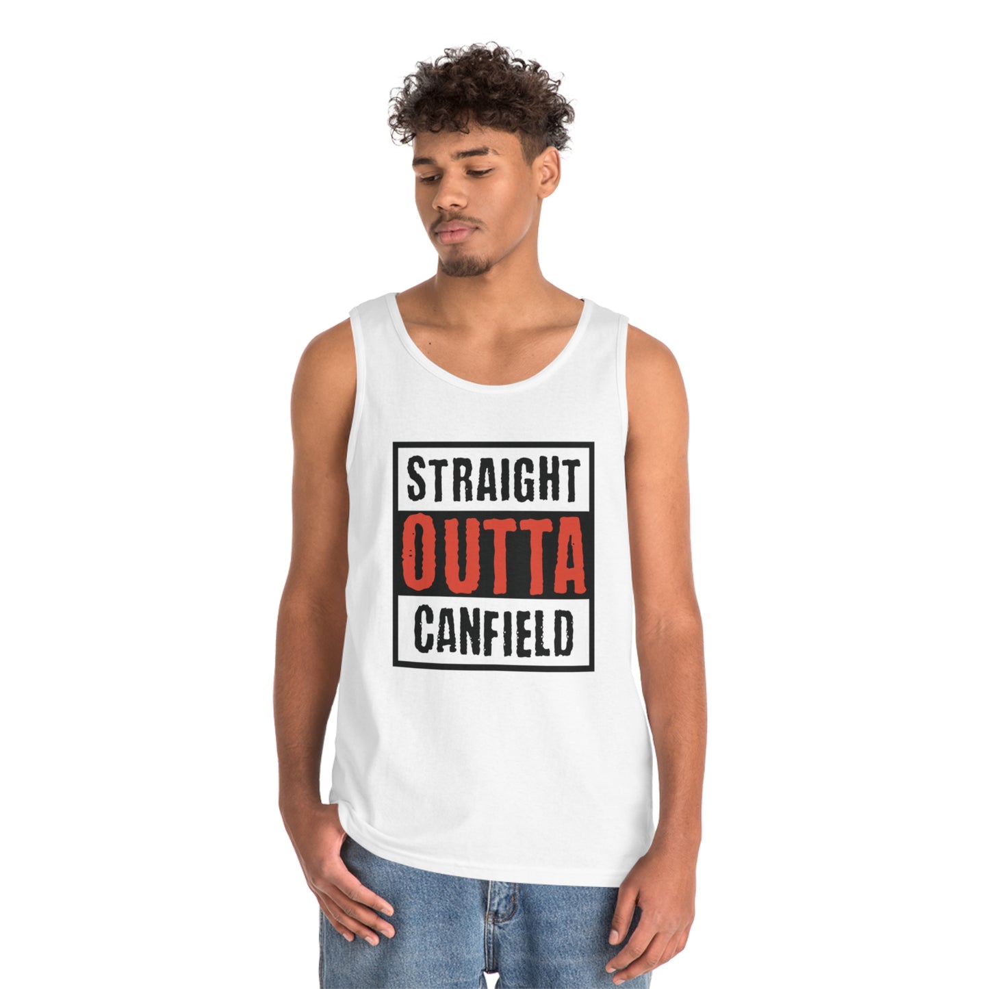 "Straight Outta Canfield" Heavy Cotton Tank Top