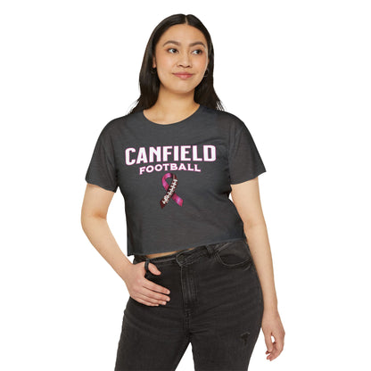 Canfield Football (Breast Cancer), Women's Crop Top