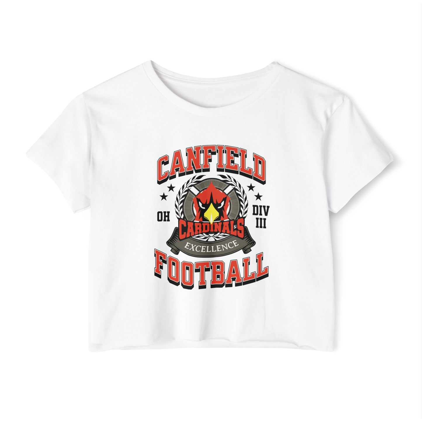 Canfield Football ("Excellence"), Women's Crop Top