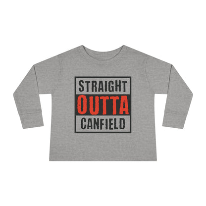 "Straight Outta Canfield", Toddler Long Sleeve Tee