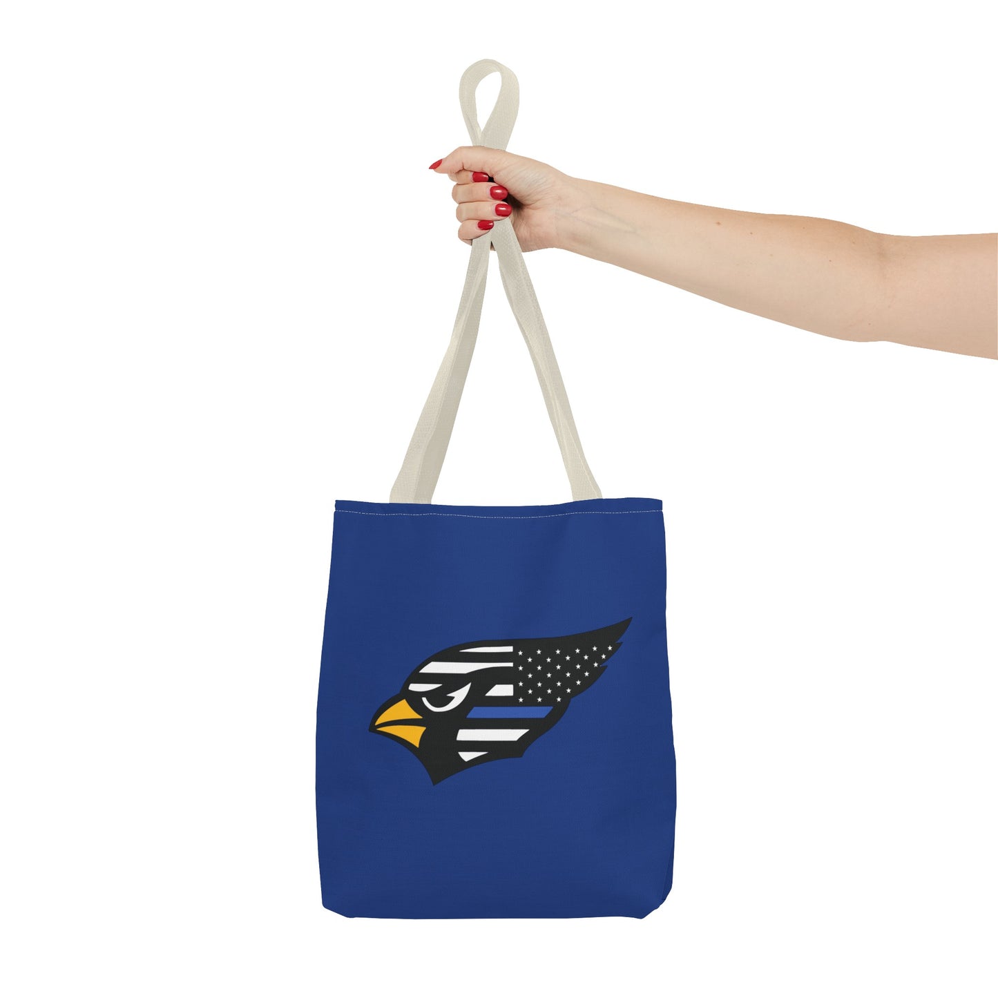 Canfield Tote Bag, Back-the-Blue Cardinal & Black "C"