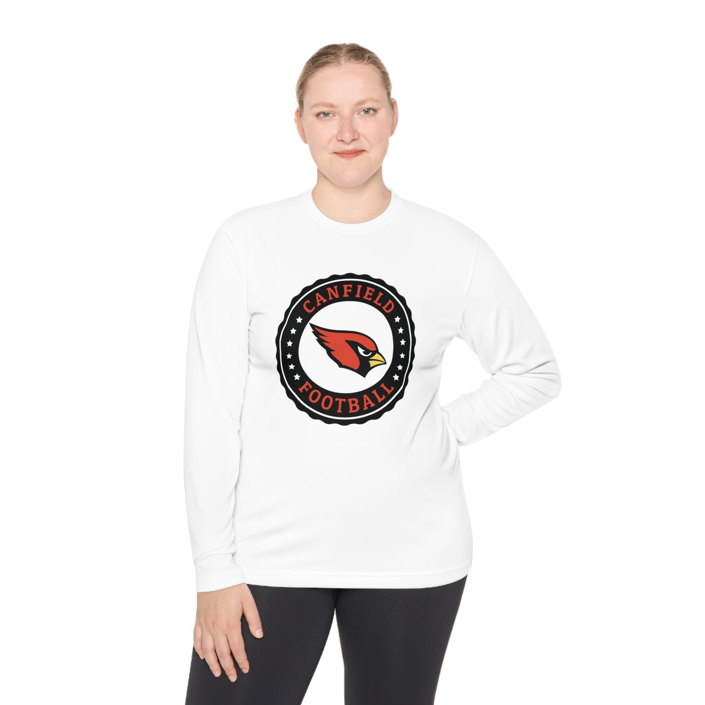 Canfield Football Badge, Moisture-Wicking Long Sleeve Tee