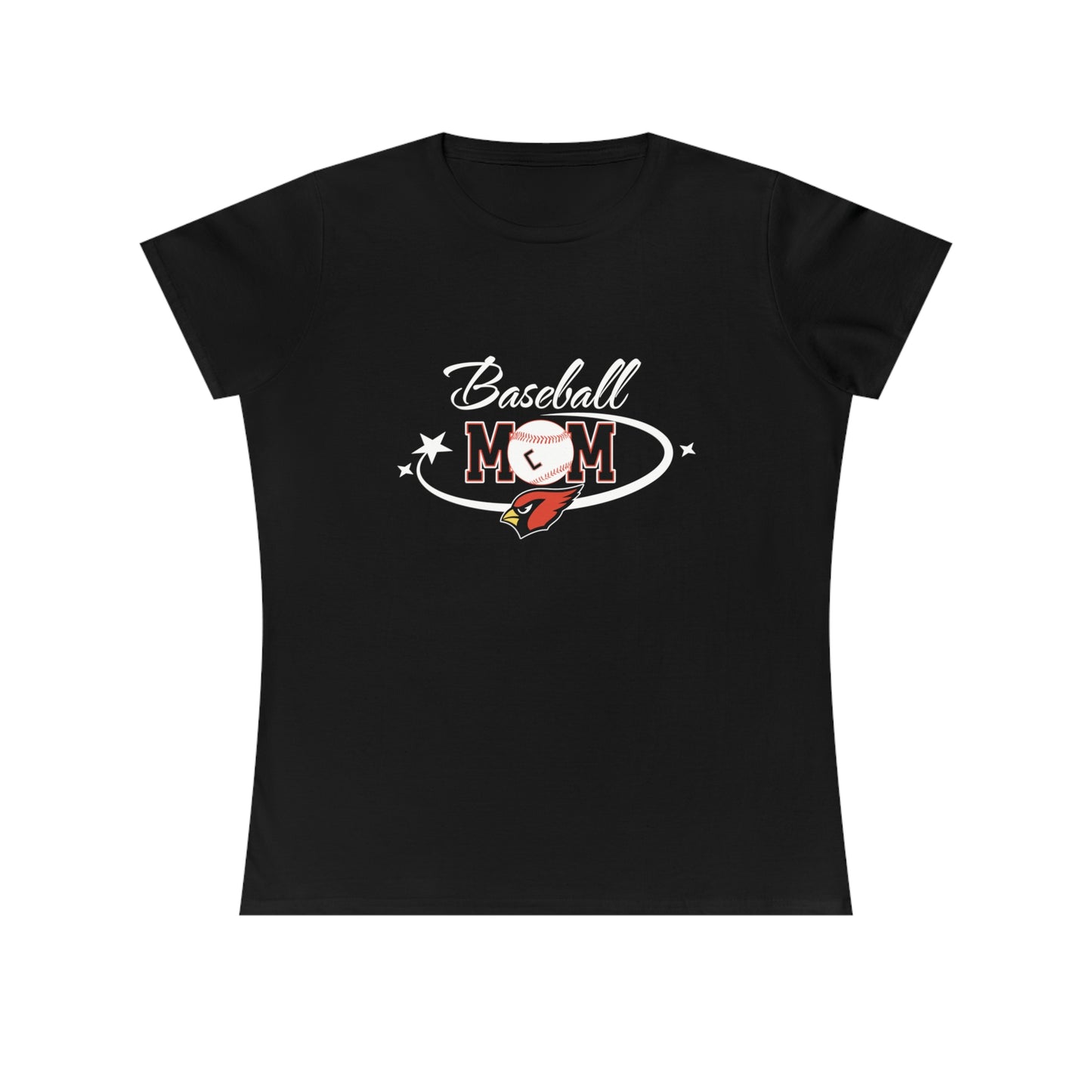 Baseball Mom, Ladies' Cotton T-Shirt