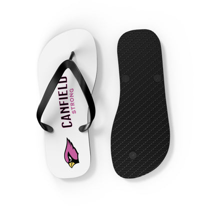 "Canfield Strong" Breast Cancer Awareness Flip Flops