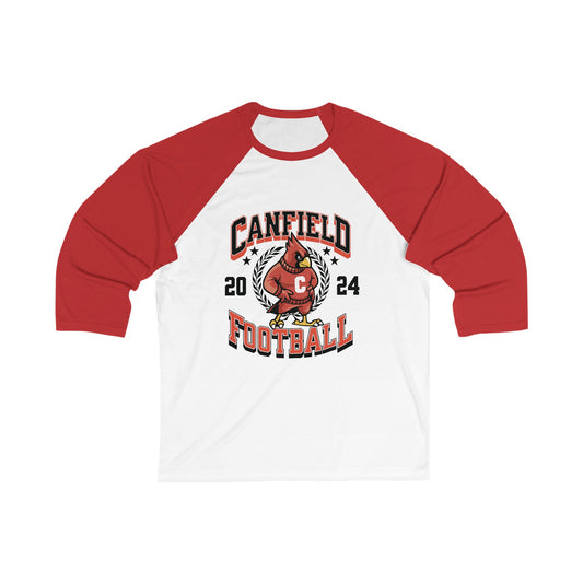 2024 Canfield Football, 3/4 Sleeve Baseball Tee