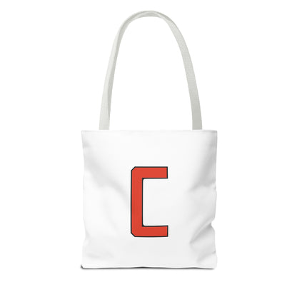 "Straight Outta Canfield" Tote Bag, Red "C"