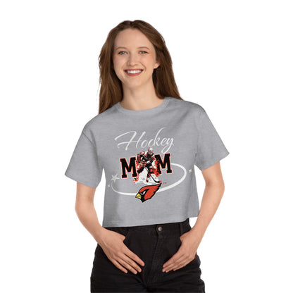 Hockey Mom, Women's Cropped T-Shirt