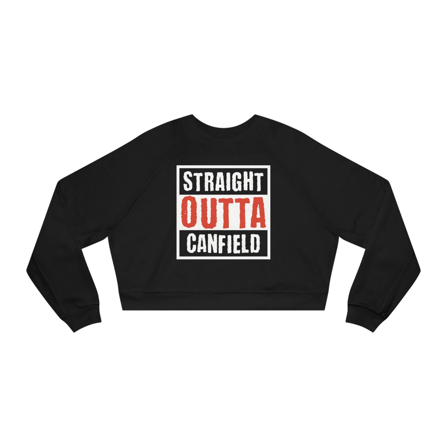 "Straight Outta Canfield" Women's Cropped Fleece Pullover