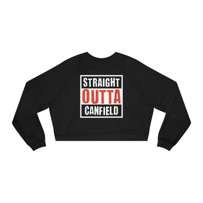 "Straight Outta Canfield" Women's Cropped Fleece Pullover