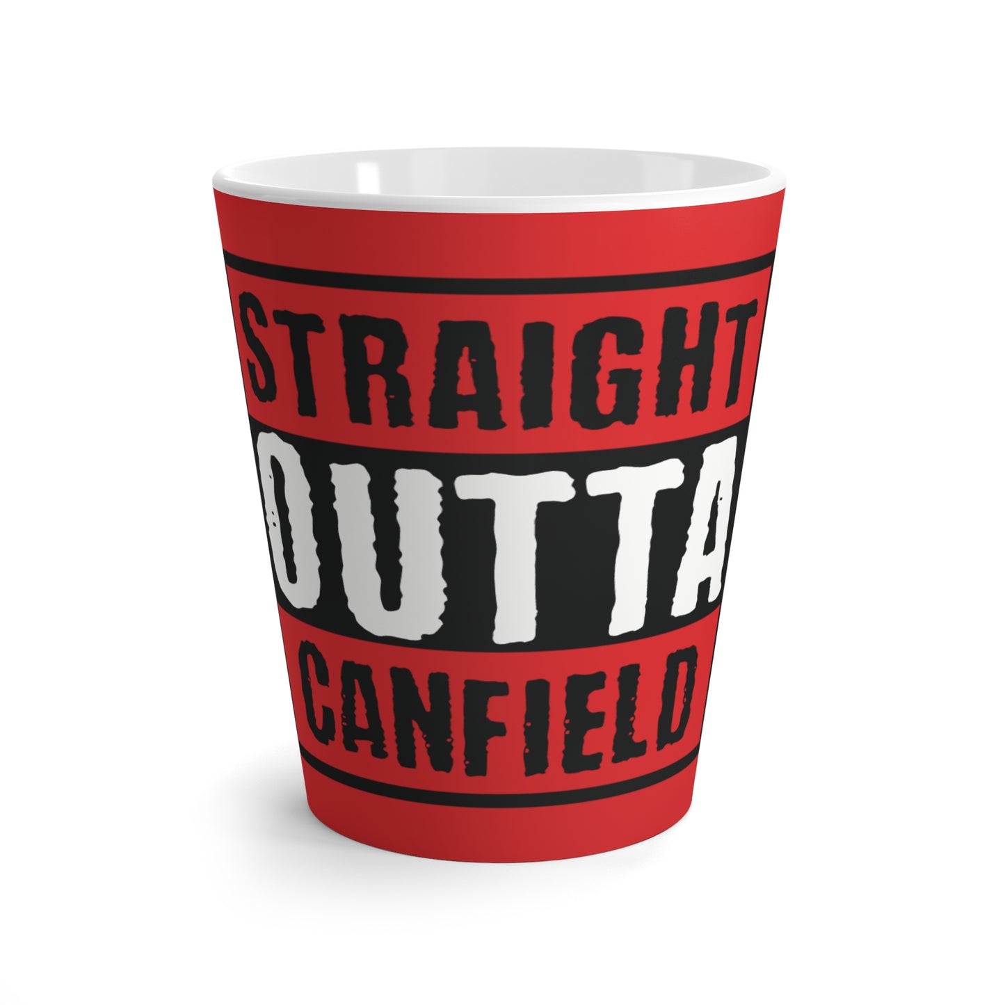 "Straight Outta Canfield" Latte Mug, 12 oz.