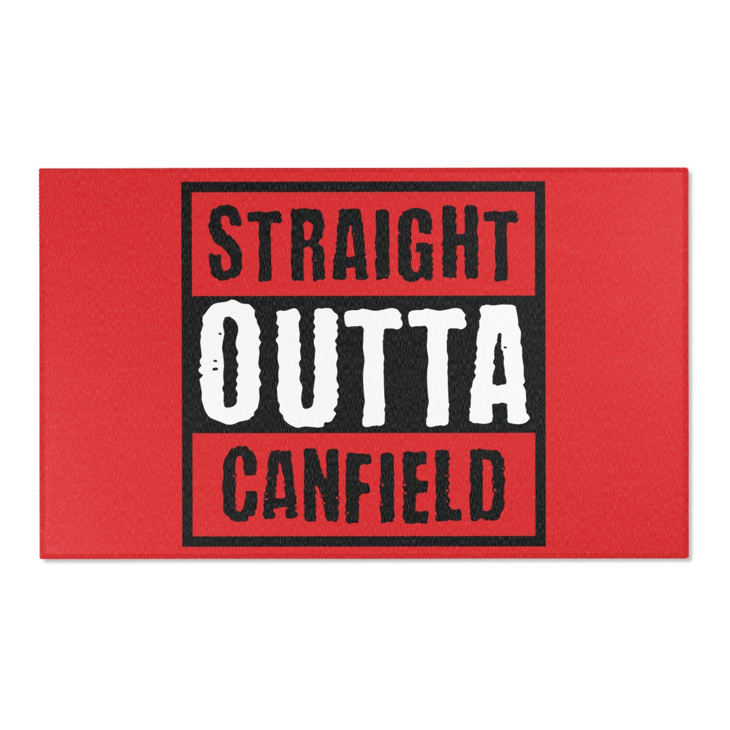 "Straight Outta Canfield" Area Rug