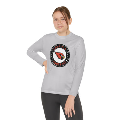 Canfield Football Badge, Youth Long Sleeve Competitor Tee