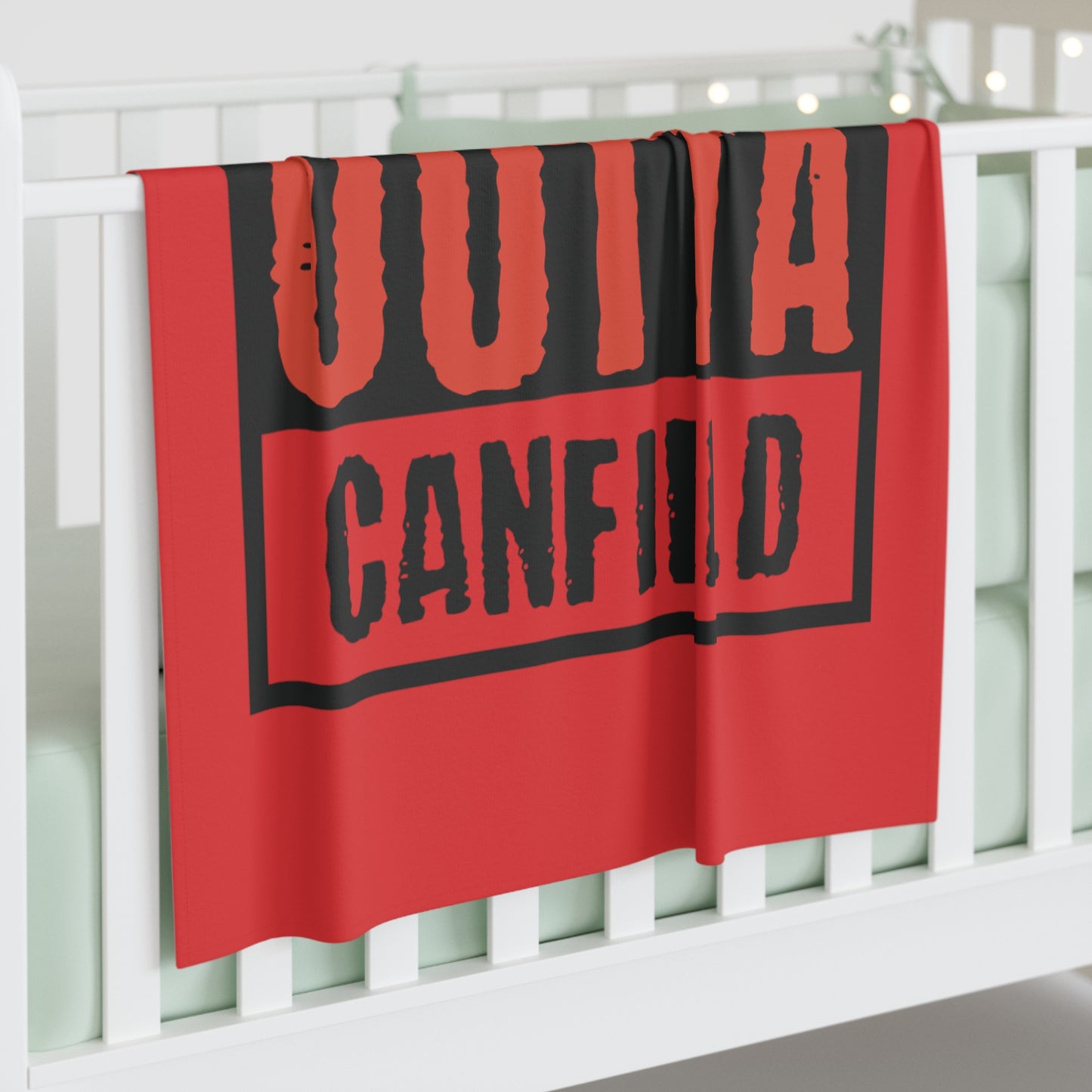 "Straight Outta Canfield", Baby Swaddle Blanket