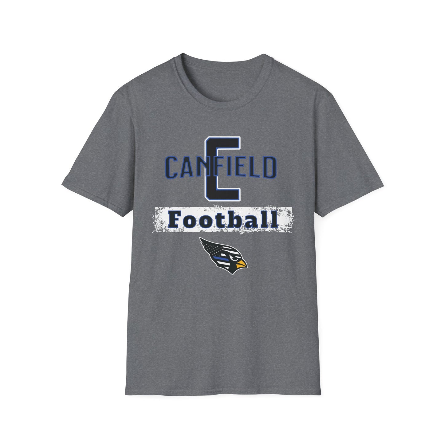 Back-the-Blue Canfield Football Softstyle T-Shirt