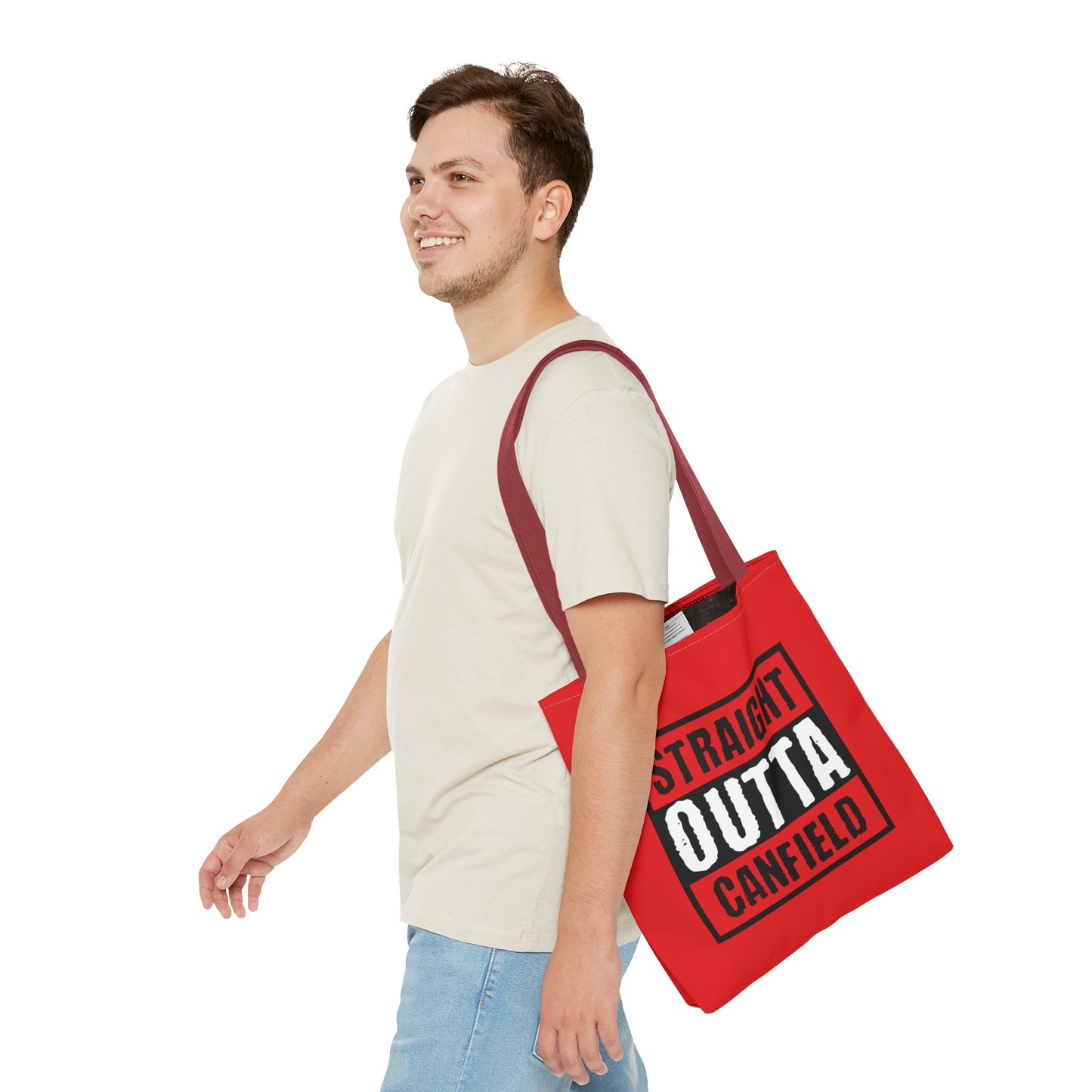 "Straight Outta Canfield" Tote Bag, Black "C"