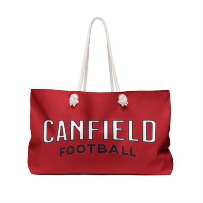 "Canfield Football" Weekender Bag, Black "C"