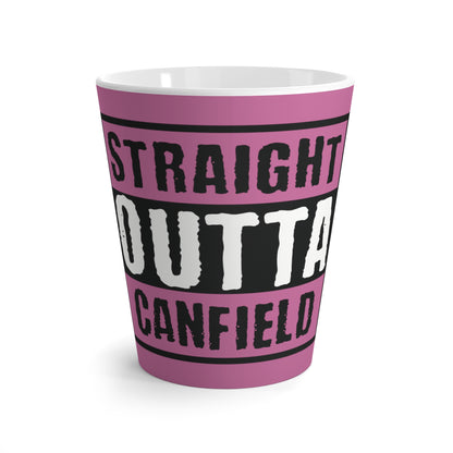 "Straight Outta Canfield" Latte Mug, 12 oz.