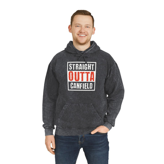 "Straight Outta Canfield" Mineral Wash Hoodie