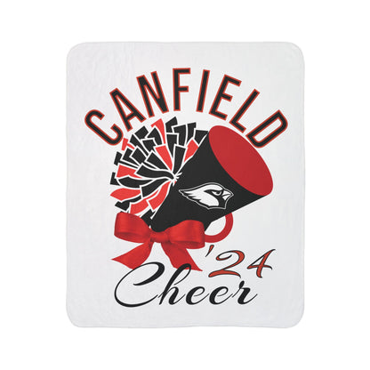 2024 Canfield Cheer Sherpa Blanket - Perfect for Game Day and Chilly Nights