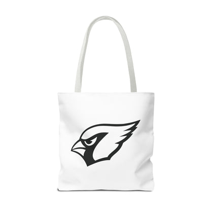 Canfield Tote Bag, White Cardinal & White Canfield "C"