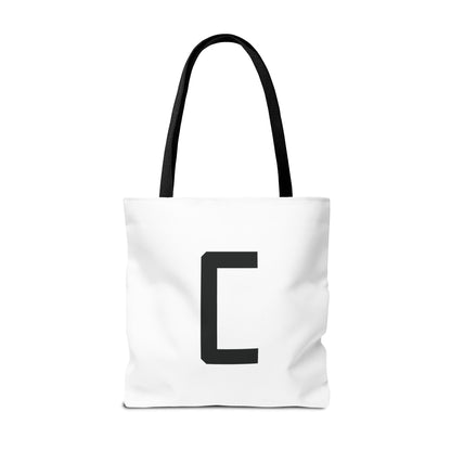 Canfield Football Tote Bag, Black "C"