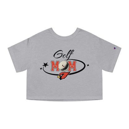 Golf Mom, Women's Cropped T-Shirt