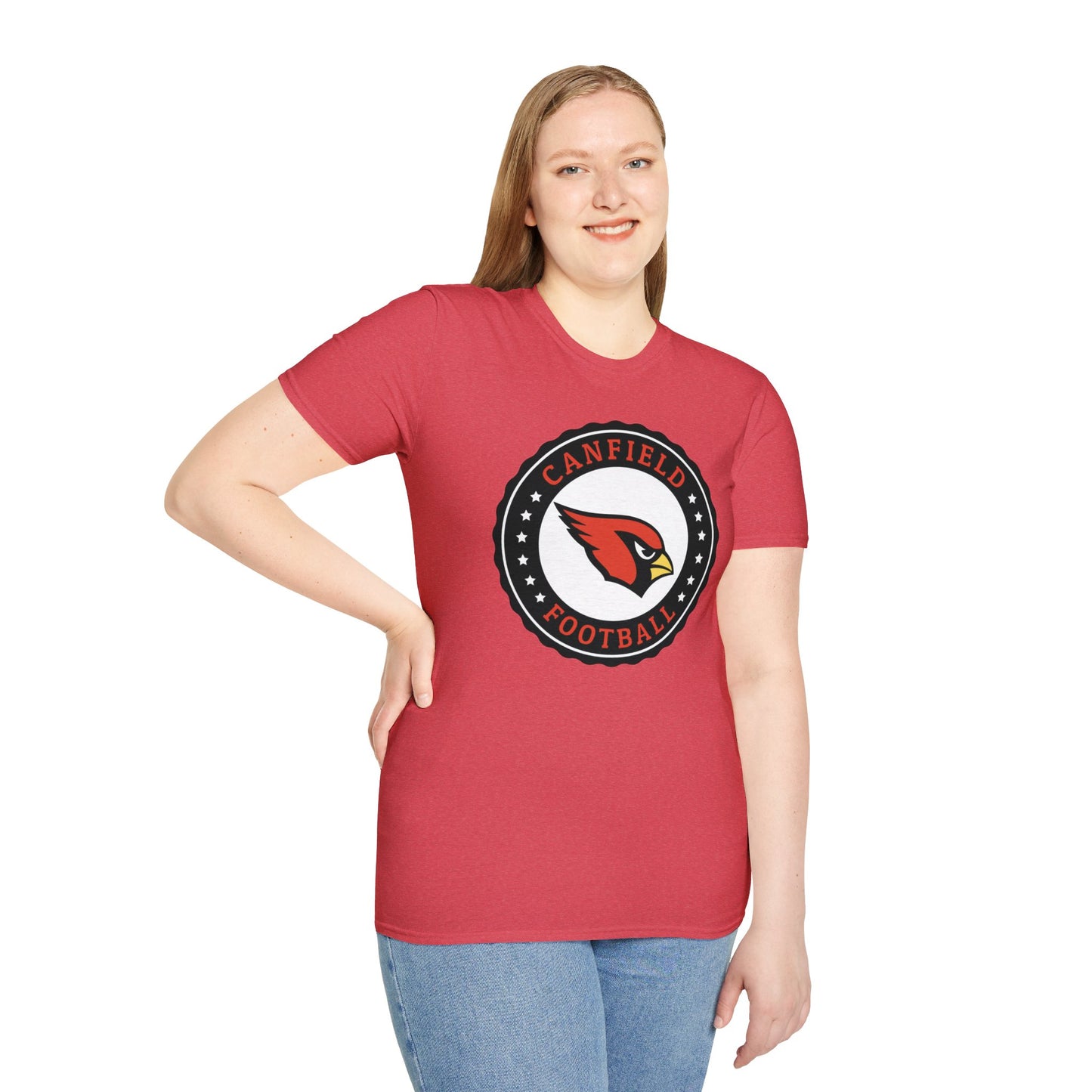 Canfield Football Badge, Softstyle T-Shirt