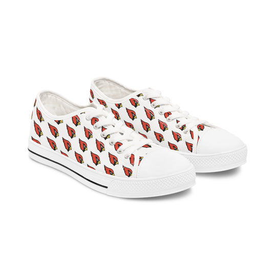 Women's Low Top Sneakers, Red Cardinal