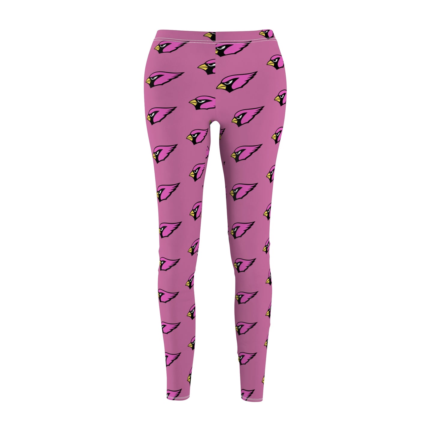 Women's Casual Leggings, Pink Cardinal