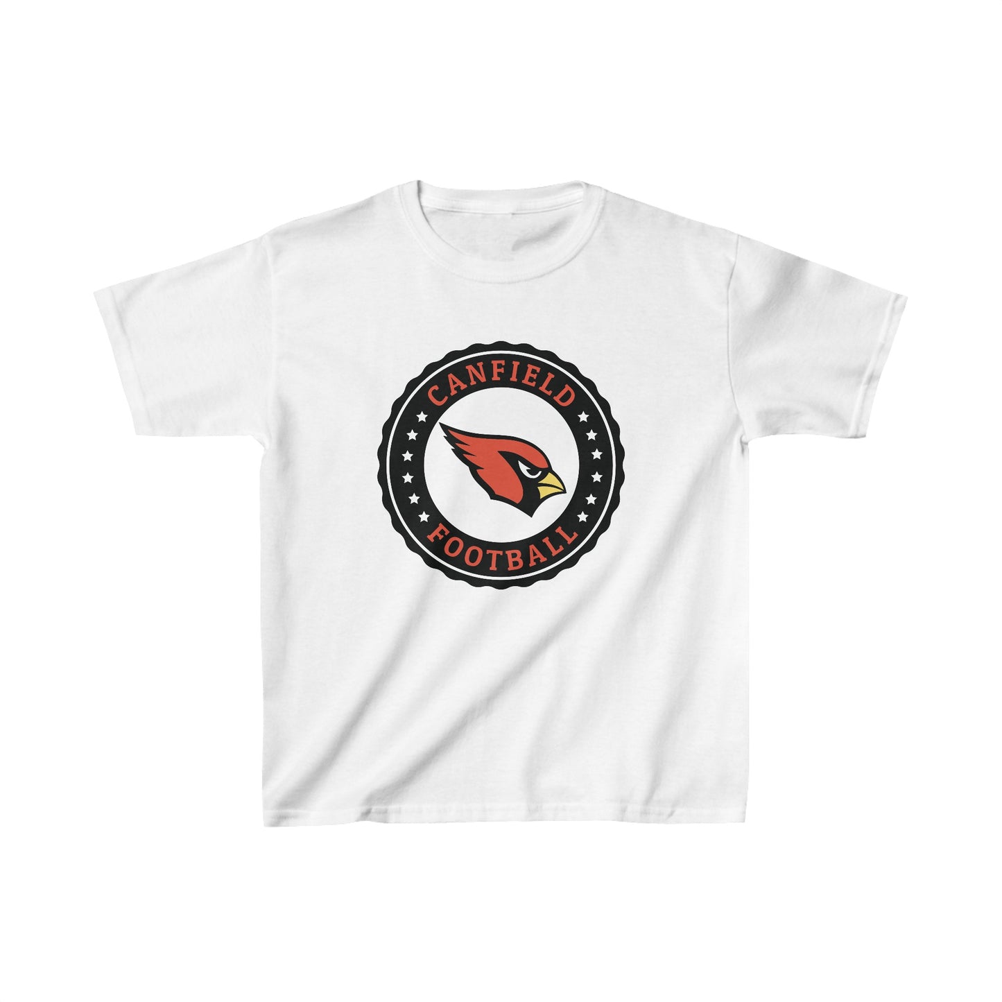 Canfield Football Badge, Kids Heavy Cotton Tee