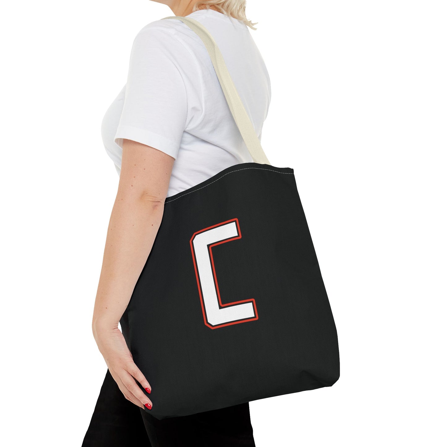 Canfield Football Tote Bag, Badge & White "C"