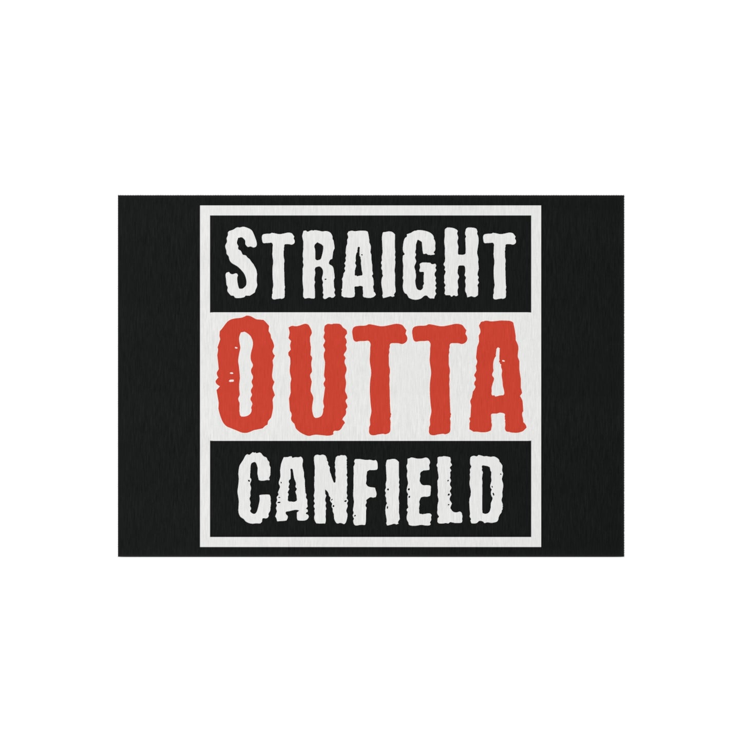 Outdoor Rug, "Straight Outta Canfield"