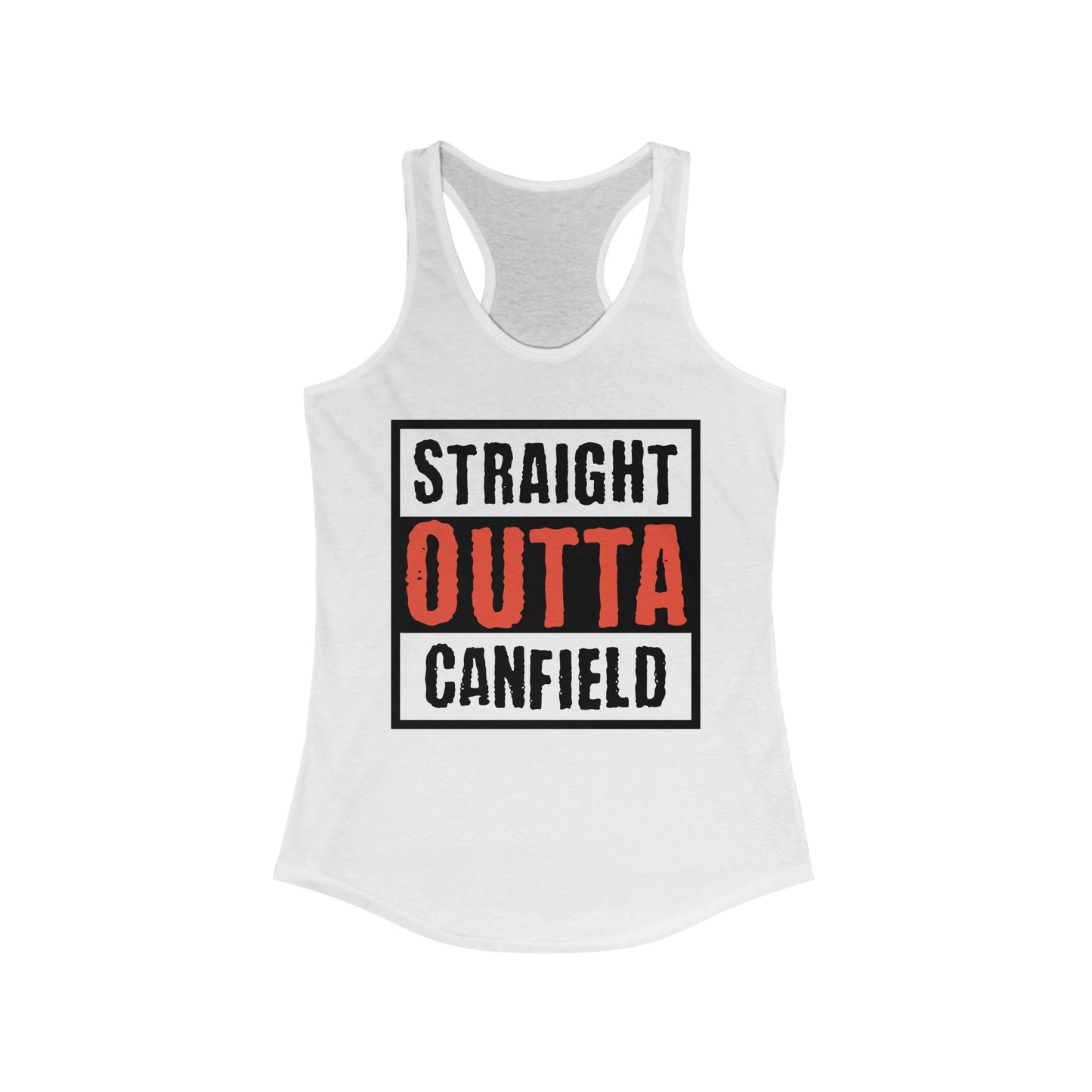 "Straight Outta Canfield" Women's Racerback Tank