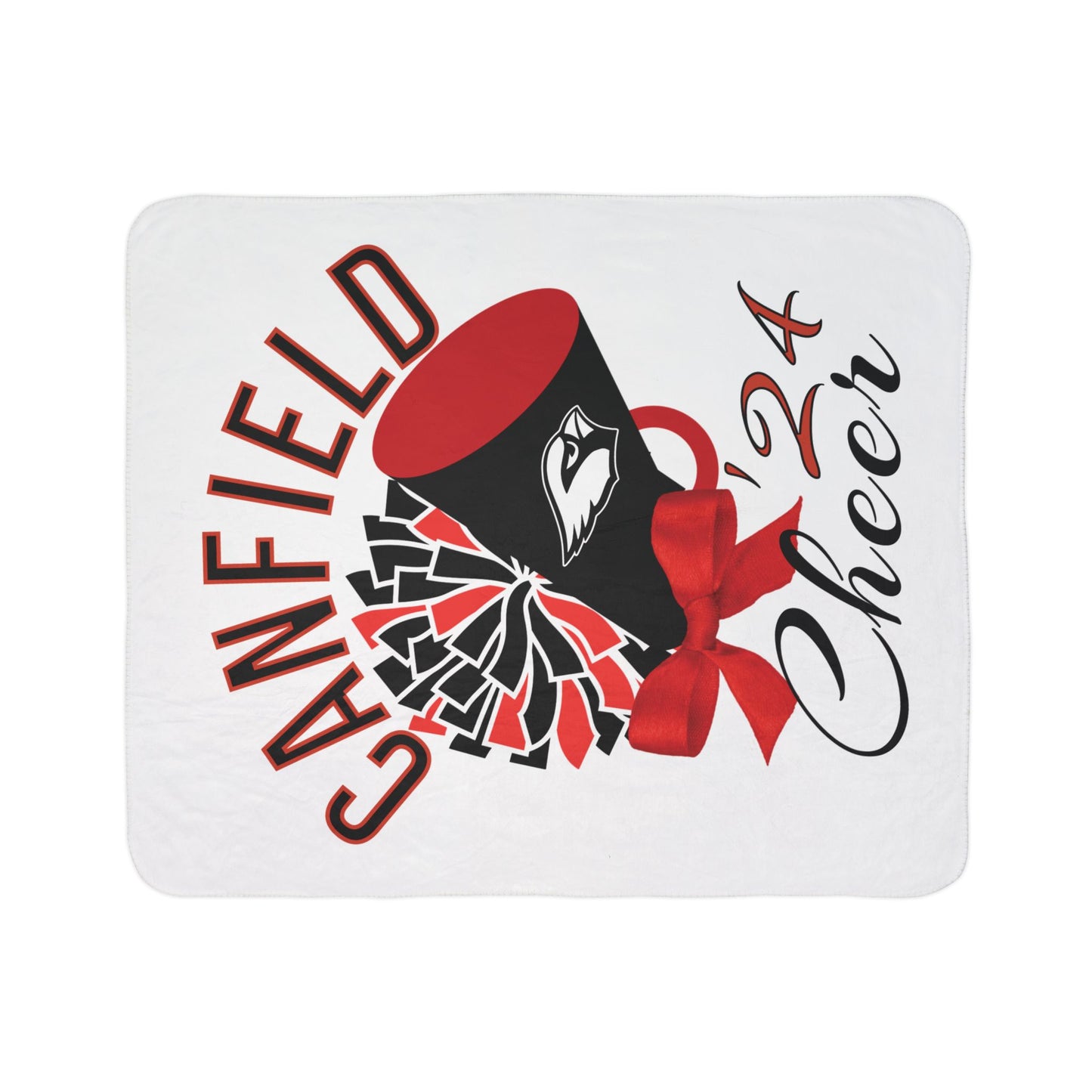 2024 Canfield Cheer Sherpa Blanket - Perfect for Game Day and Chilly Nights