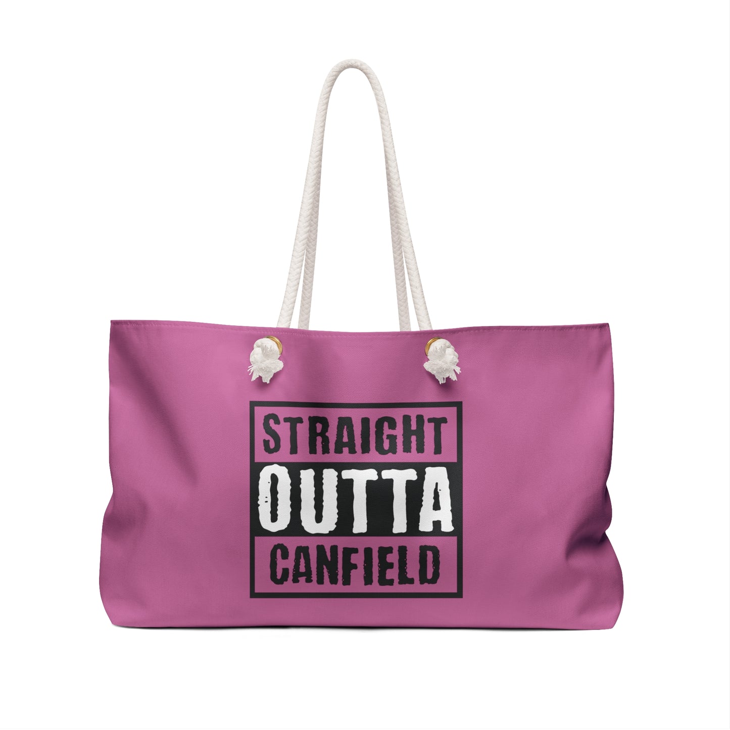 "Straight Outta Canfield" Weekender Bag, Black "C"