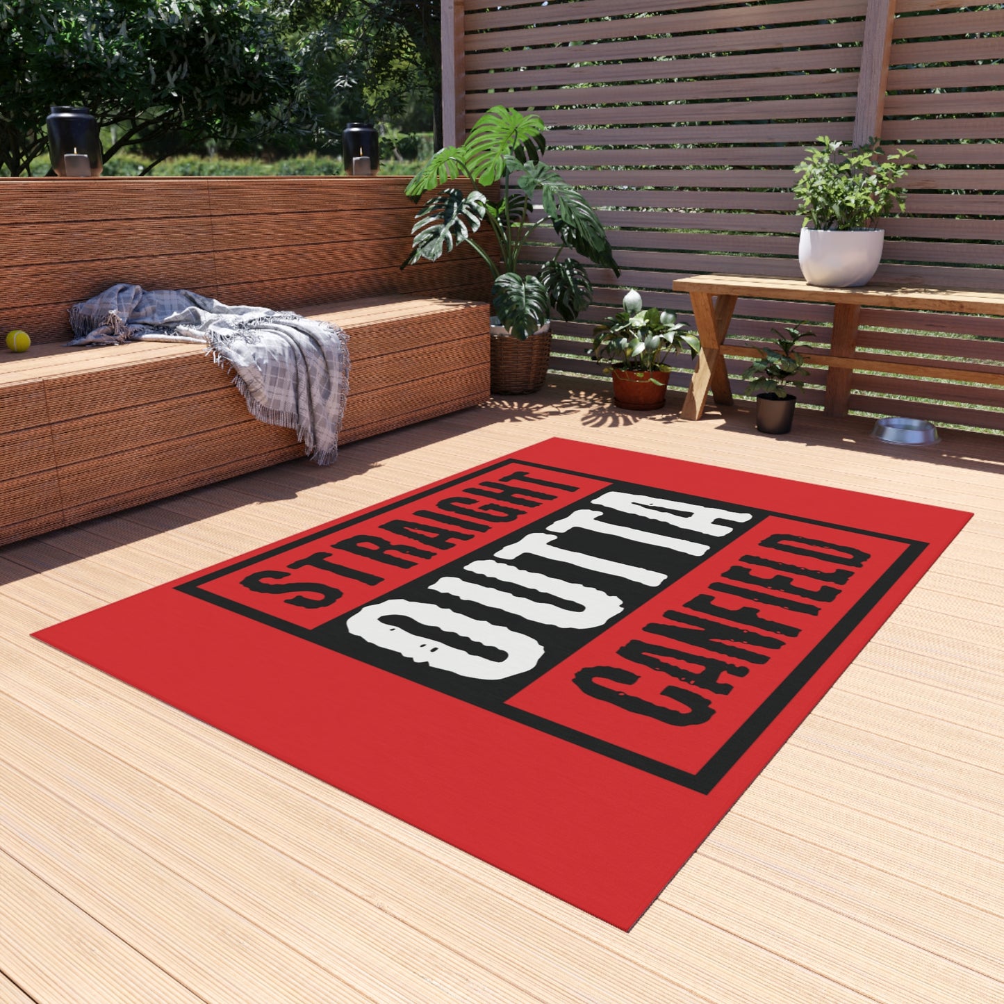 Outdoor Rug, "Straight Outta Canfield"