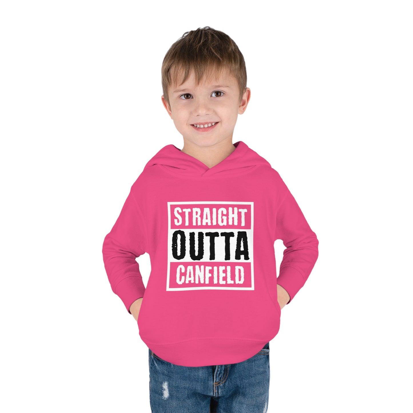 "Straight Outta Canfield, Toddler Pullover Fleece Hoodie