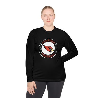 Canfield Football Badge, Moisture-Wicking Long Sleeve Tee