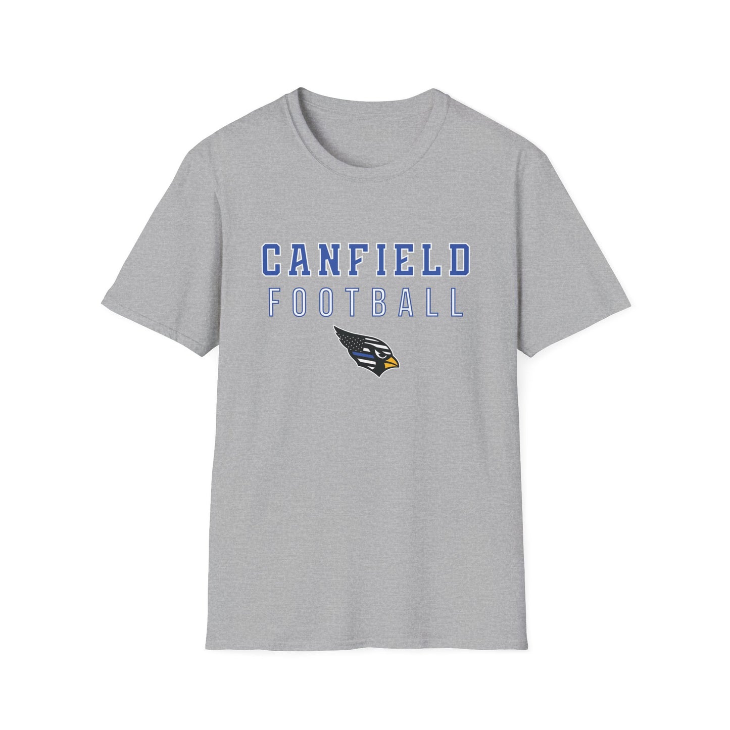 Back-the-Blue Canfield Football Softstyle T-Shirt