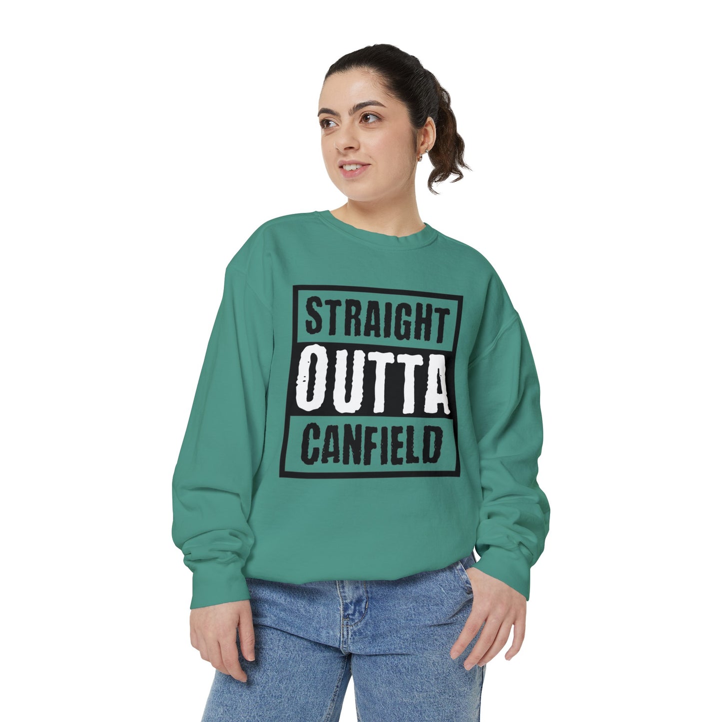 "Straight Outta Canfield" Garment-Dyed Sweatshirt