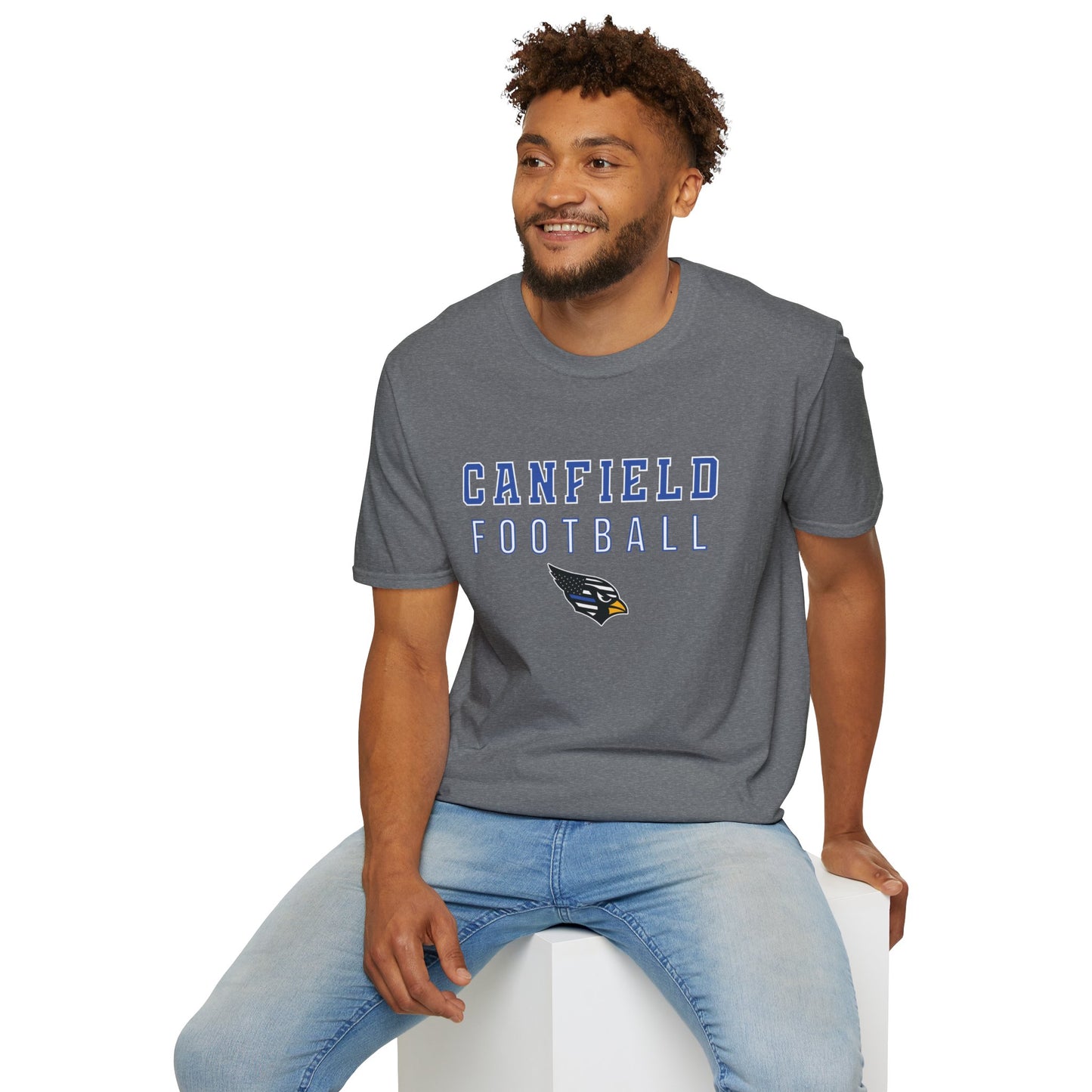 Back-the-Blue Canfield Football Softstyle T-Shirt