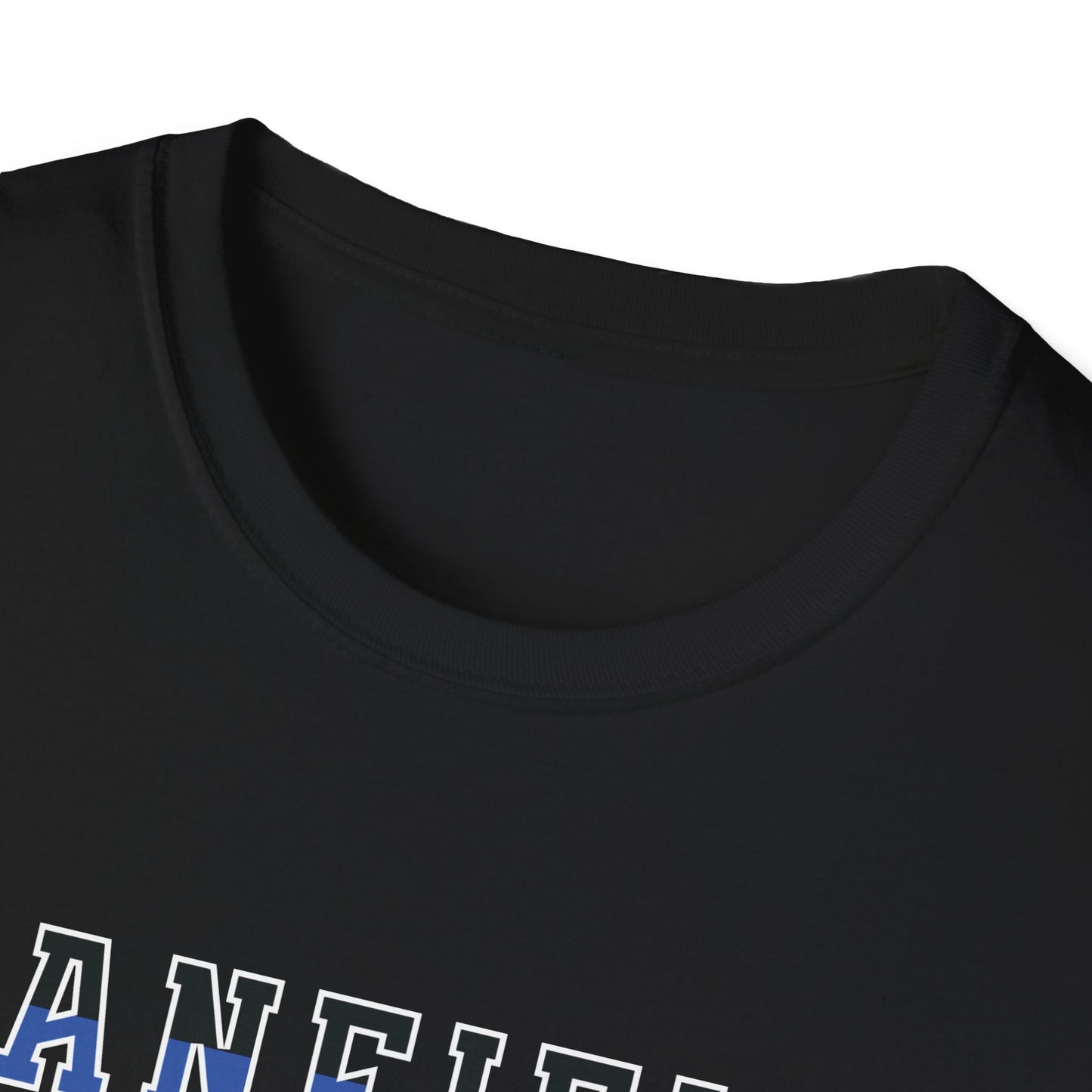 Back-the-Blue Flag, Canfield Football Softstyle T-Shirt