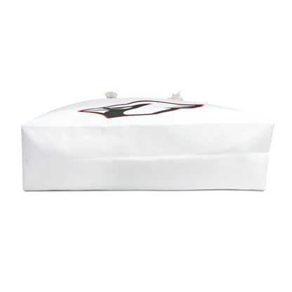 Canfield Football Weekender Bag, White Cardinal w/Red Trim