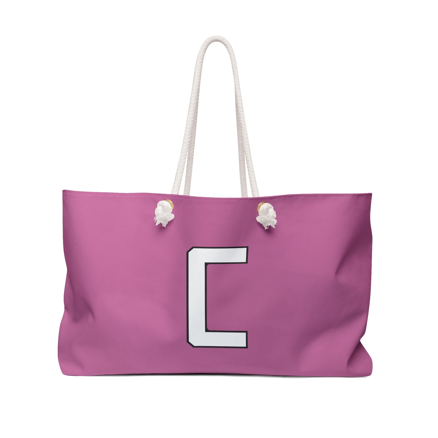 "Straight Outta Canfield" Weekender Bag, White "C"