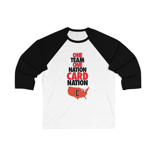 Card Nation, 3/4 Sleeve Baseball Tee