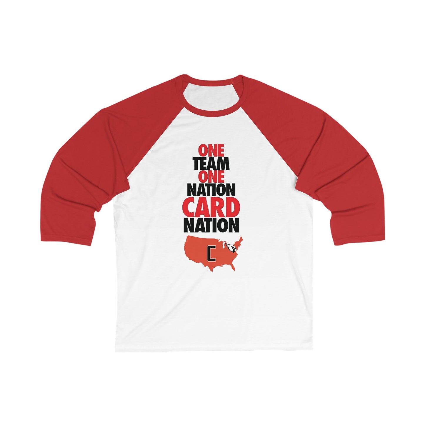 Card Nation, 3/4 Sleeve Baseball Tee