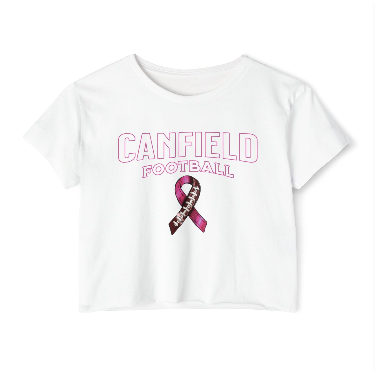 Canfield Football (Breast Cancer), Women's Crop Top