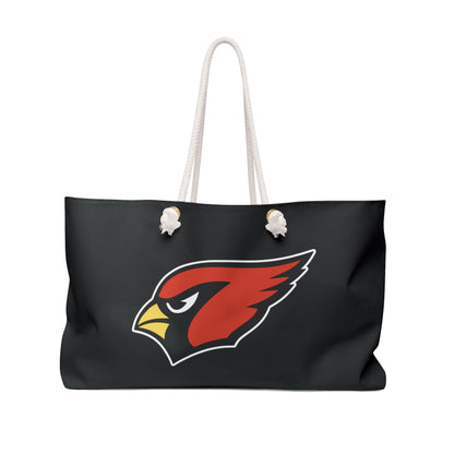 "Canfield Football" Weekender Bag, Red Cardinal