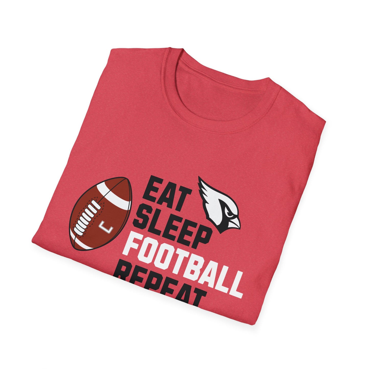 Eat, Sleep, Football, Softstyle T-Shirt